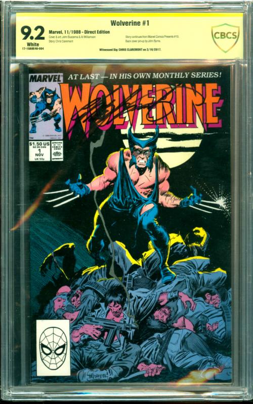 Wolverine #1 CBCS Graded 9.2 - Signed Claremont