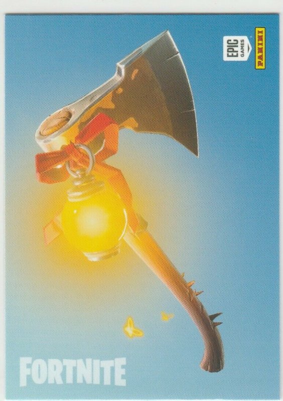 Fortnite Guiding Glow 158 Rare Harvesting Tool Panini 2019 trading card series