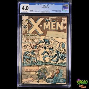 X-Men #9 CGC 4.0! 1st meeting of X-Men and Avengers. 1st appearance of Lucifer.