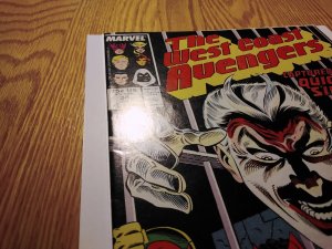 West Coast Avengers #34 Newsstand Edition (1988)