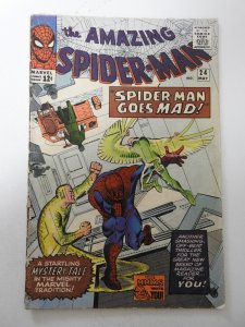The Amazing Spider-Man #24 (1965) VG- Condition moisture stain