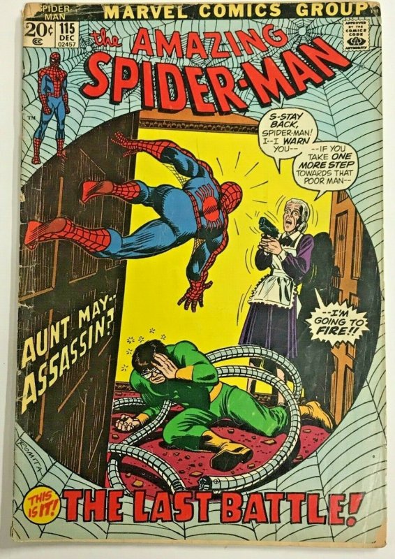Amazing SpiderMan115 GD 1972 Marvel Bronze AGE Comics Comic Books