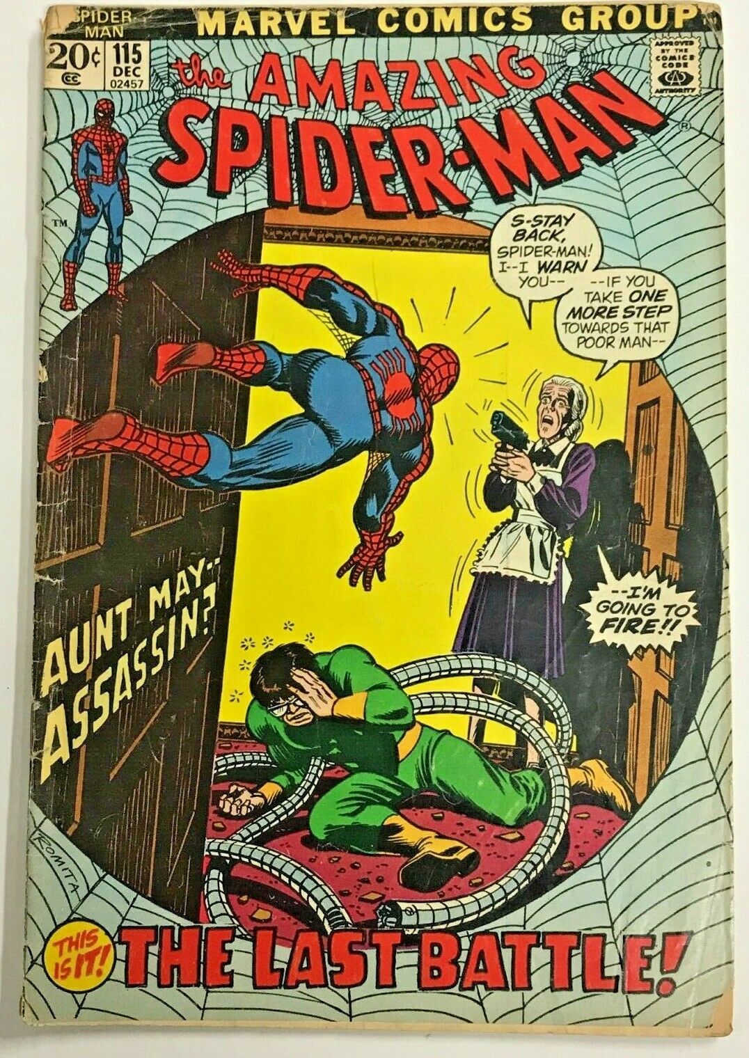 Amazing SpiderMan115 GD 1972 Marvel Bronze AGE Comics Comic Books