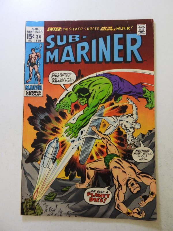 Sub-Mariner #34 (1971) FN- condition