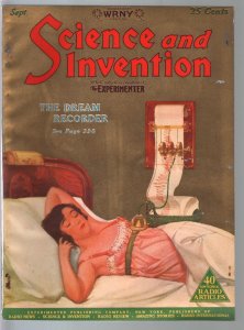 Science & Invention 9/1926-Gernsback-Dream Recorder-Cummings-Dunninger-FN-