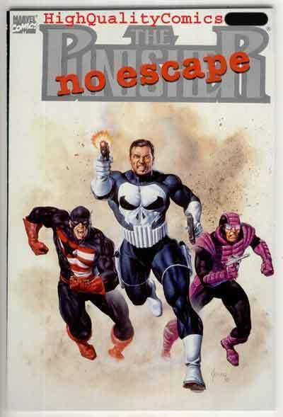 PUNISHER NO ESCAPE, Captain America, NM+, Paladin, Joe Jusko, 1990