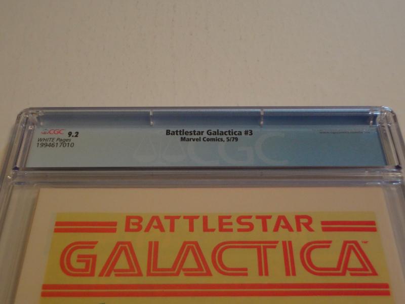 Battlestar Galactica #1-3, CGC 9.2; Whitman variants! 3-part TV show adaptation!