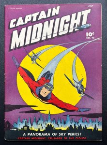 Captain Midnight #42 (July 1946) - ⭐ Iconic 10 Cent Cover