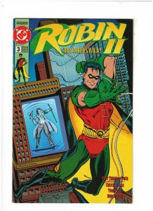 Robin II: The Joker's Wild #3 VF 8.0 DC Comics 1991 Hologram Swinging Cover 