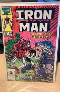 Iron Man #214 Direct Edition (1987) 7.5 VF-