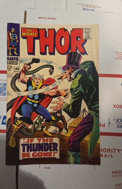 Thor #146 (1967)if thunder be gone.. masters of crime answer loki