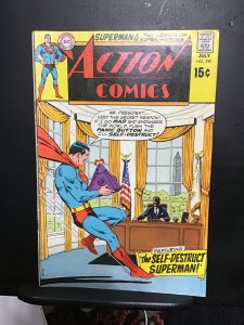 Action Comics #390 (1970) mid high-grade Superman at Oval Office cover! FN+ Wow!