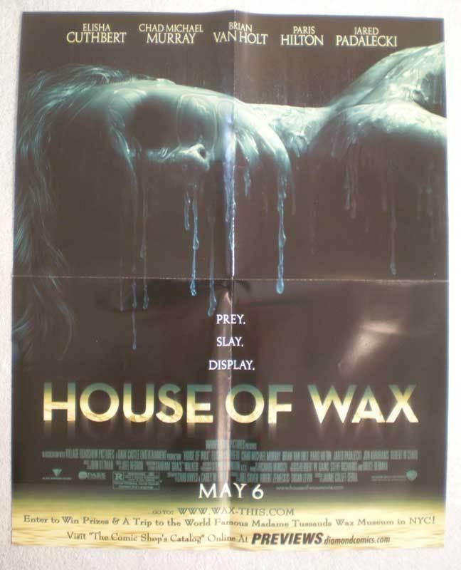 HOUSE OF WAX Promo Poster, Paris Hilton, 17x21, Unused, more Promos in store