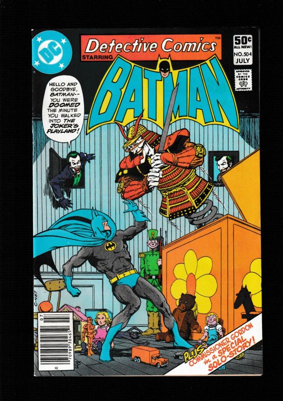 Detective Comics #504 Newsstand Edition (1981)