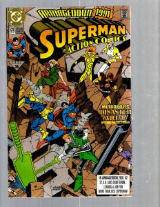 12 Superman Action Comics # 663 664 665 666 667 668 669 670 671 672 673 674 GK50