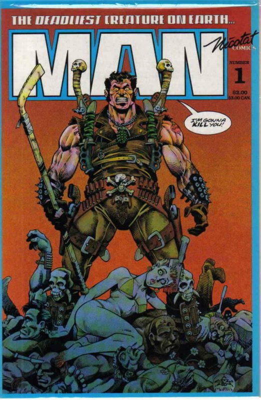 MAN #1, NM-, Gary Martin, Nicotat Comics, 1989 more in store