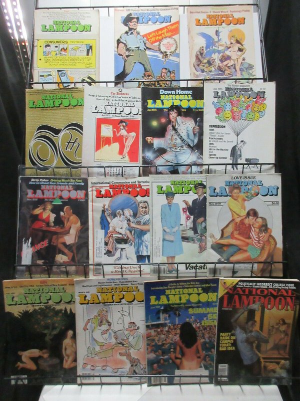 National Lampoon Humor Magazine Lot of 15Diff from 1973 to 1991 Refined Antics