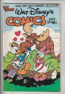 Comics and Stories, Walt Disney's #542 (Sep-89) VG/FN+ Mid-Grade Donald Duck,...