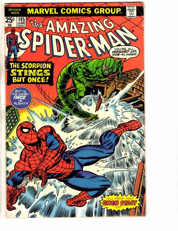 Amazing Spider-Man # 145 FN Marvel Comic Book Goblin Vulture Mary Jane NP4