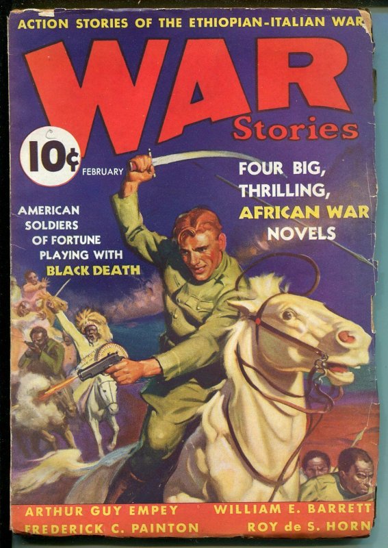 WAR STORIES #1  2/1938-DELL-TERENCE X O'LEARY-GEORGE ROZEN-PULP FICTION-EMPEY-vg