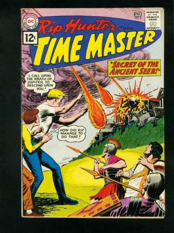 RIP HUNTER TIME MASTER #6 1962-ALEX TOTH ART-GLOSSY COVER-FN/VF FN/VF