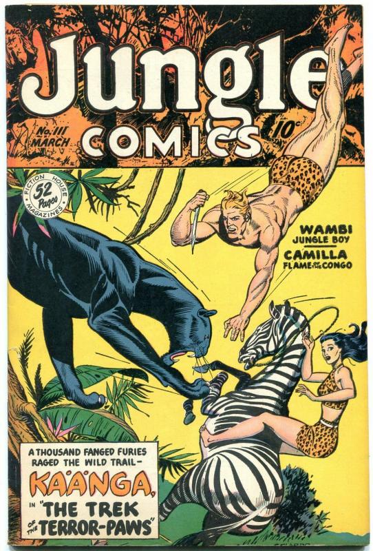 JUNGLE COMICS #111 1949-HIGH GRADE-GOOD GIRL -FICTION HOUSE VF