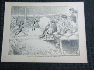 1910 YESTERDAYS Comic Strip by Frank King 10x7 pg.8 FN 6.0 Circus Cannonball