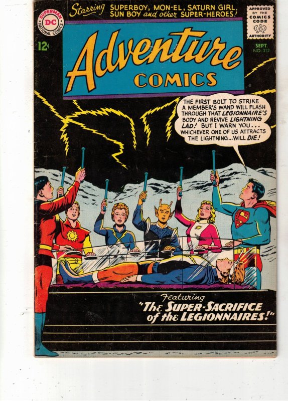 Adventure Comics #312 Sep-63 FN+ Lana as Sheena/Save Lightning Lad BEANTOWN CERT