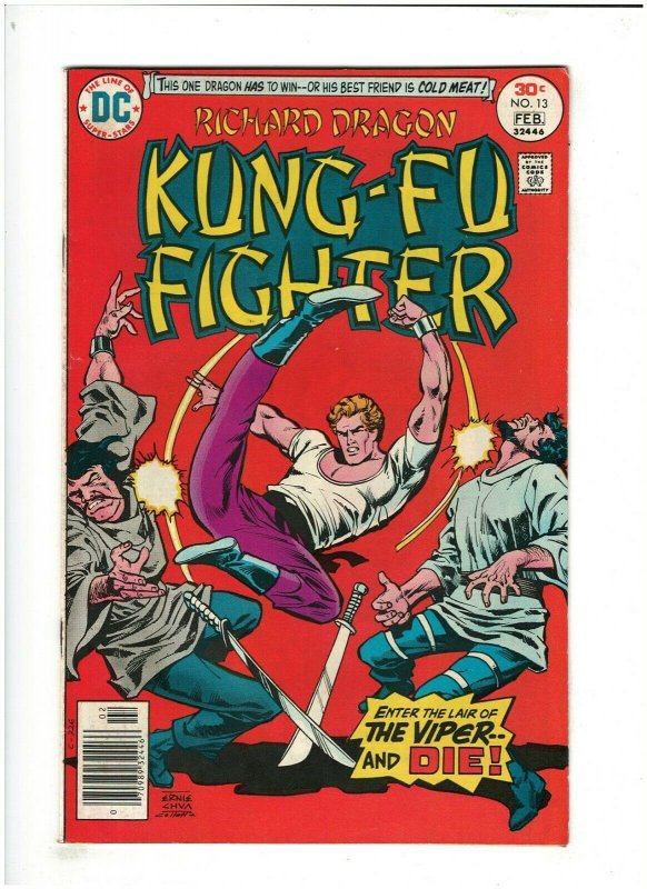 Richard Dragon, Kung-Fu Fighter #13 VG/FN 5.0 DC Comics 1977 Bronze Age   