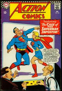 ACTION COMICS #346 1967-SUPERMAN & SUPERGIRL BATTLE CVR FN