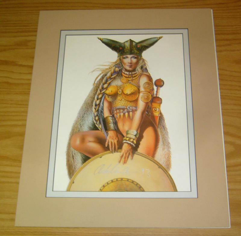 Chris Achilleos' Amazons Print: Queen Boadicea 1 - signed bad girl art