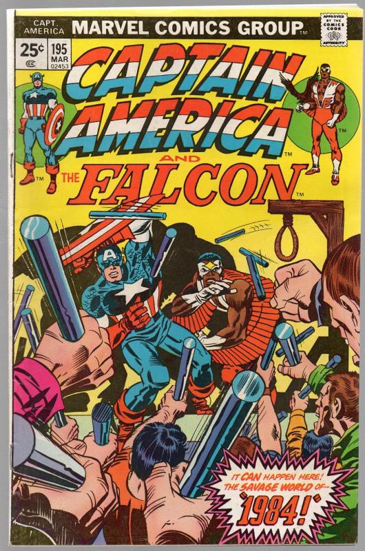 CAPTAIN AMERICA 195 VG-F Mar. 1976 Kirby classics