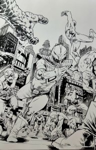 Mighty Morphin Power Rangers: The Return #3 Escorza B&W  Virgin Variant