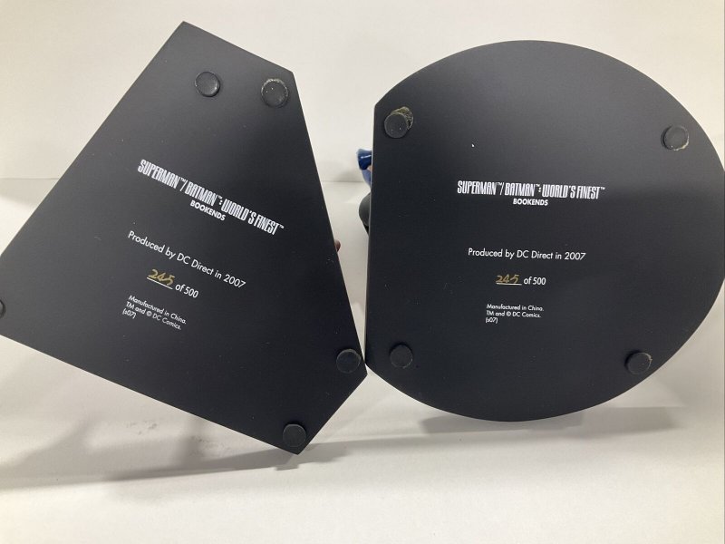 Superman Batman Worlds Finest Bookends 245/500 DC Direct