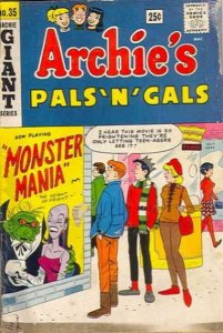 Archie's Pals 'n Gals #35 FAIR ; Archie | low grade comic December 1965 Monster 