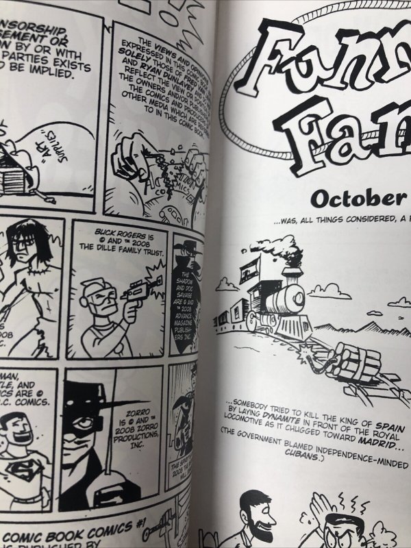 Comic Book Comics (2008) # 1 (FN/VF) Variant •  Signed Fred Van Lente •Evil Twin