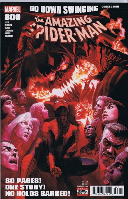 Amazing Spider-Man #800 2018 Marvel Comics Red Goblin Alex Ross