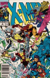 X-Men #3 Newsstand Cover (1991-2001) Marvel Comics