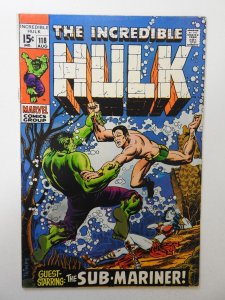 The Incredible Hulk #118 (1969) VG Condition stain bc, rust on staples