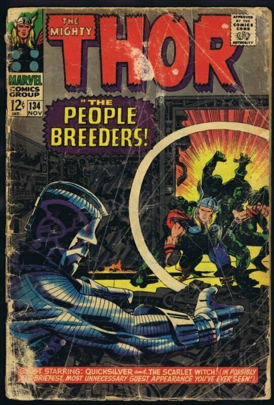 Thor #134 ORIGINAL Vintage 1966 Marvel Comics 1st High Evolutionary + Man Beast