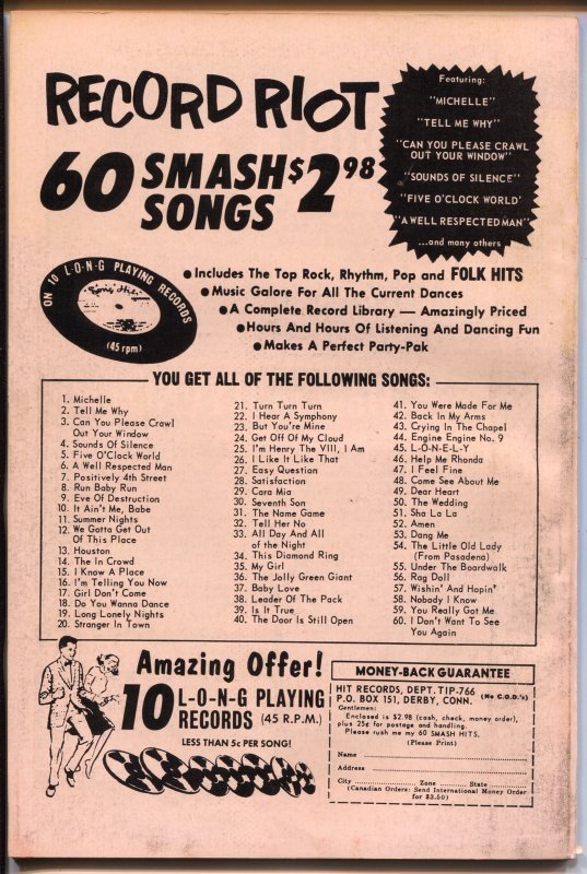 THUNDER Agents #6  1966 - Tower Comics  -FN+ - Comic Book