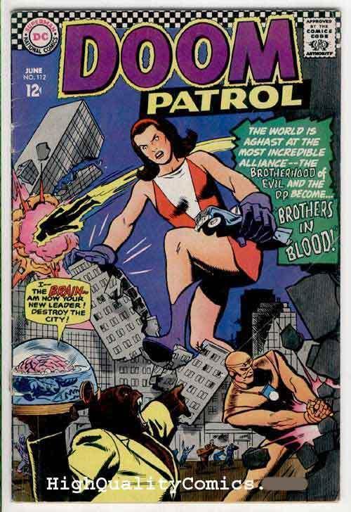 DOOM PATROL #112, VG, Brain, Robot, Brothers in Blood, 1967