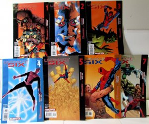 Ultimate Six Lot 7 #1, 2, 3, 4, 5, 6, 7 2003 Marvel Thor Iron Man Comics