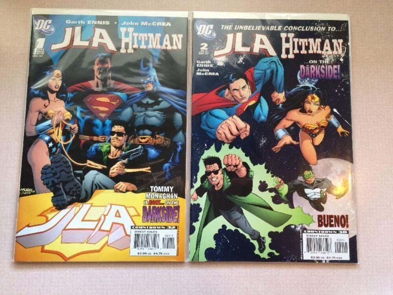 JLA Hitman On The Dark side 1-2 Complete Near Mint Lot Set Run Garth Ennis