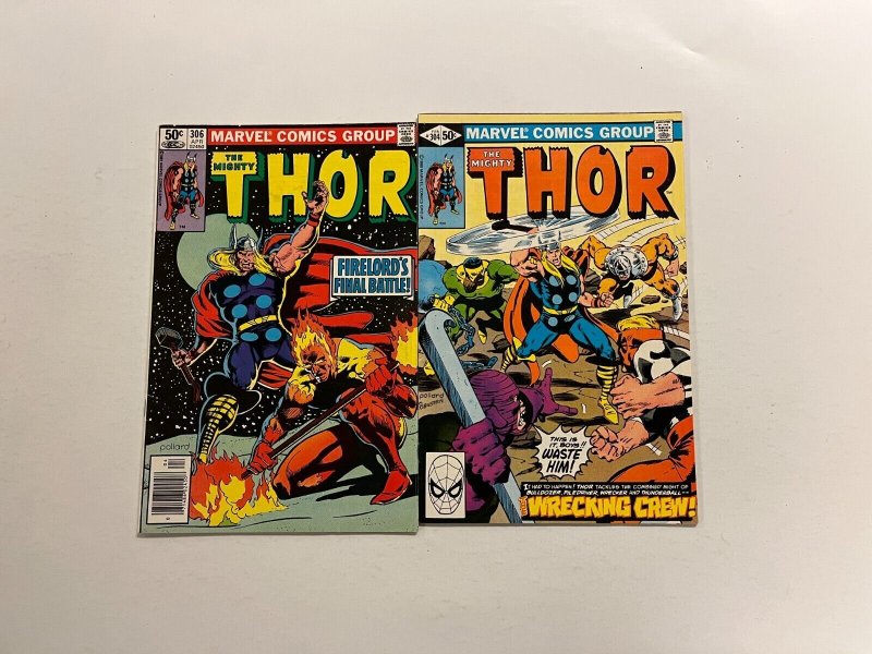 3 Mighty Thor Marvel Comics Books #298 304 306 Gruenwald 6 SM11