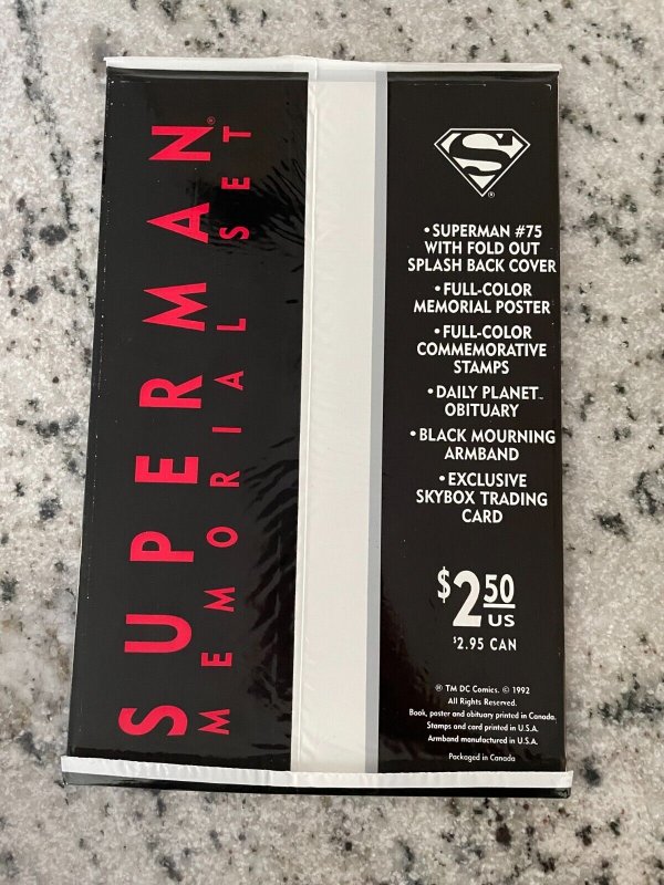 Superman # 75 NM Sealed DC Comic Book Death Of Superman Polybag Batman Atom CM20
