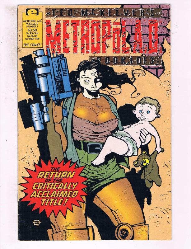 Metropol A.D. #1 VF Epic Comics Comic Book Ted McKeever 1991 DE17