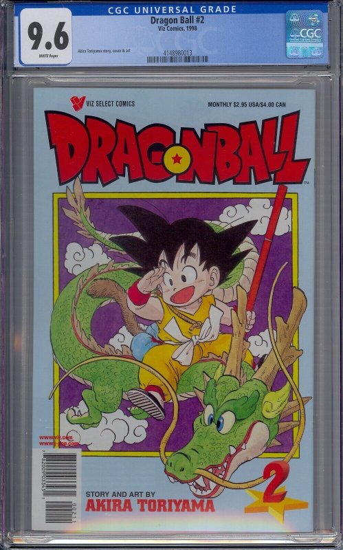 DRAGON BALL #2 CGC 9.6 GOKU AKIRA TORIYAMA WHITE PAGES 0013