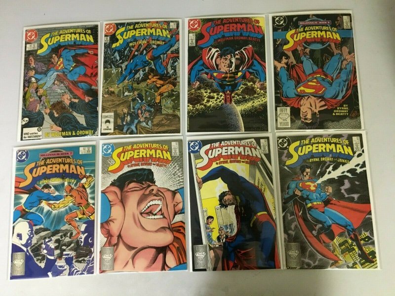 Adventures of Superman comic lot 46 different from #425-471 8.0 VF (1987-90)