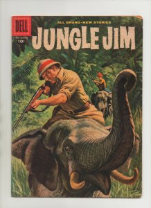 Jungle Jim #15 - Dell Painted Cover Elephant - (Grade 5.0) 1958